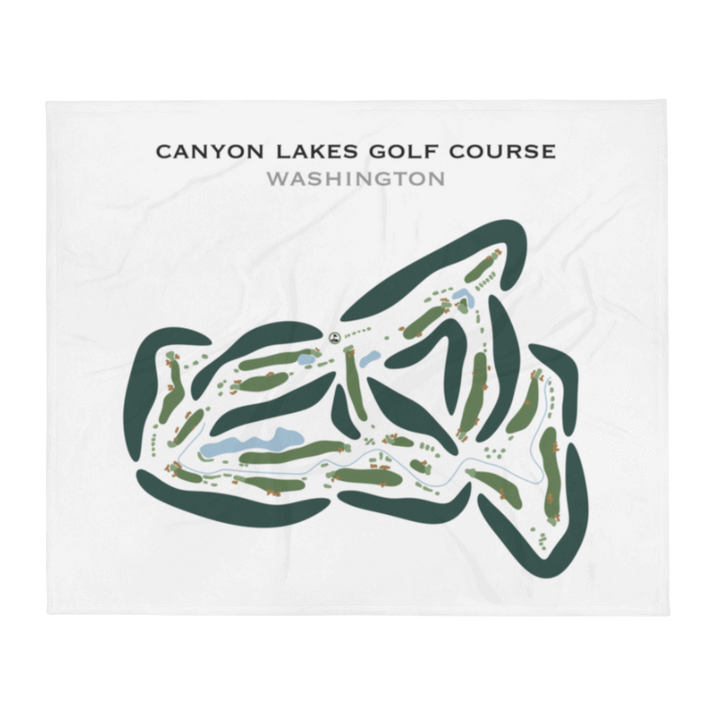 Canyon Lakes Golf Course, Washington - Printed Golf Courses