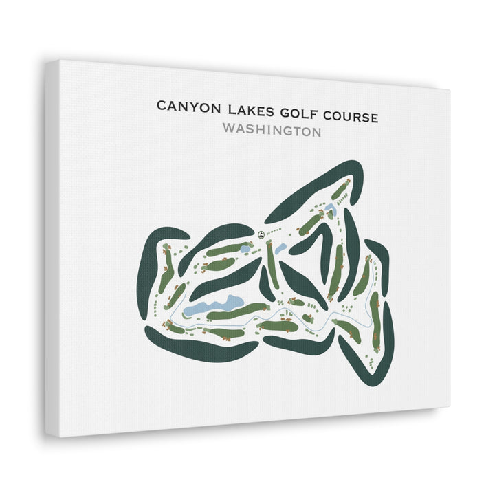 Canyon Lakes Golf Course, Washington - Printed Golf Courses