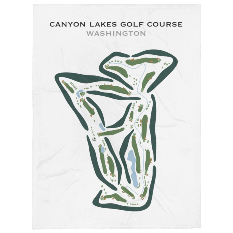 Canyon Lakes Golf Course, Washington - Printed Golf Courses