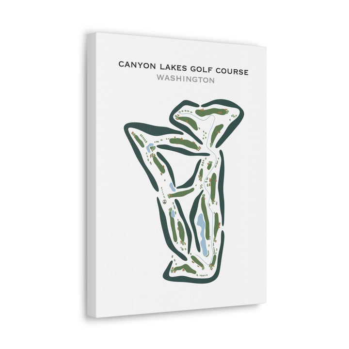 Canyon Lakes Golf Course, Washington - Printed Golf Courses