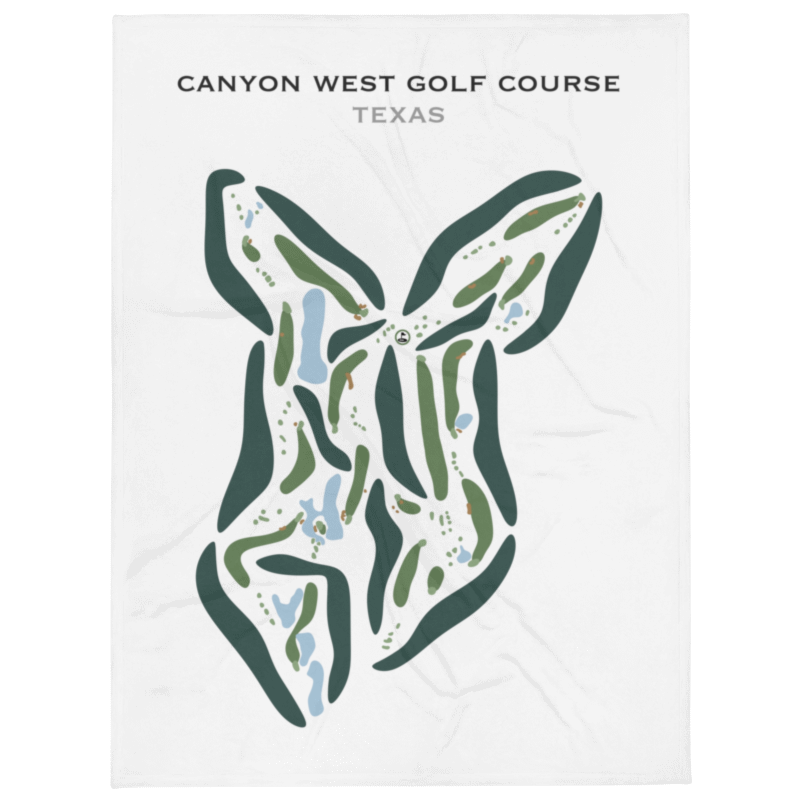 Canyon West Golf Course, Texas - Printed Golf Courses