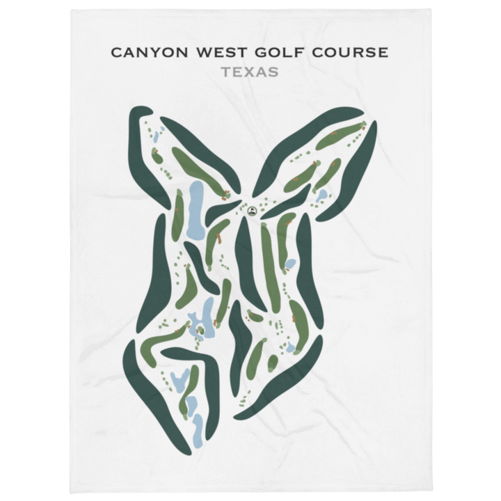 Canyon West Golf Course, Texas - Printed Golf Courses