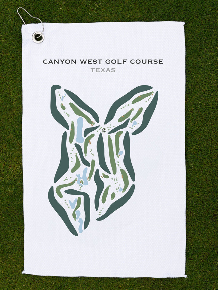 Canyon West Golf Course, Texas - Printed Golf Courses