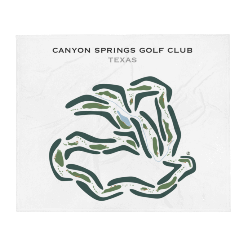 Canyon Springs Golf Club, Texas - Printed Golf Courses