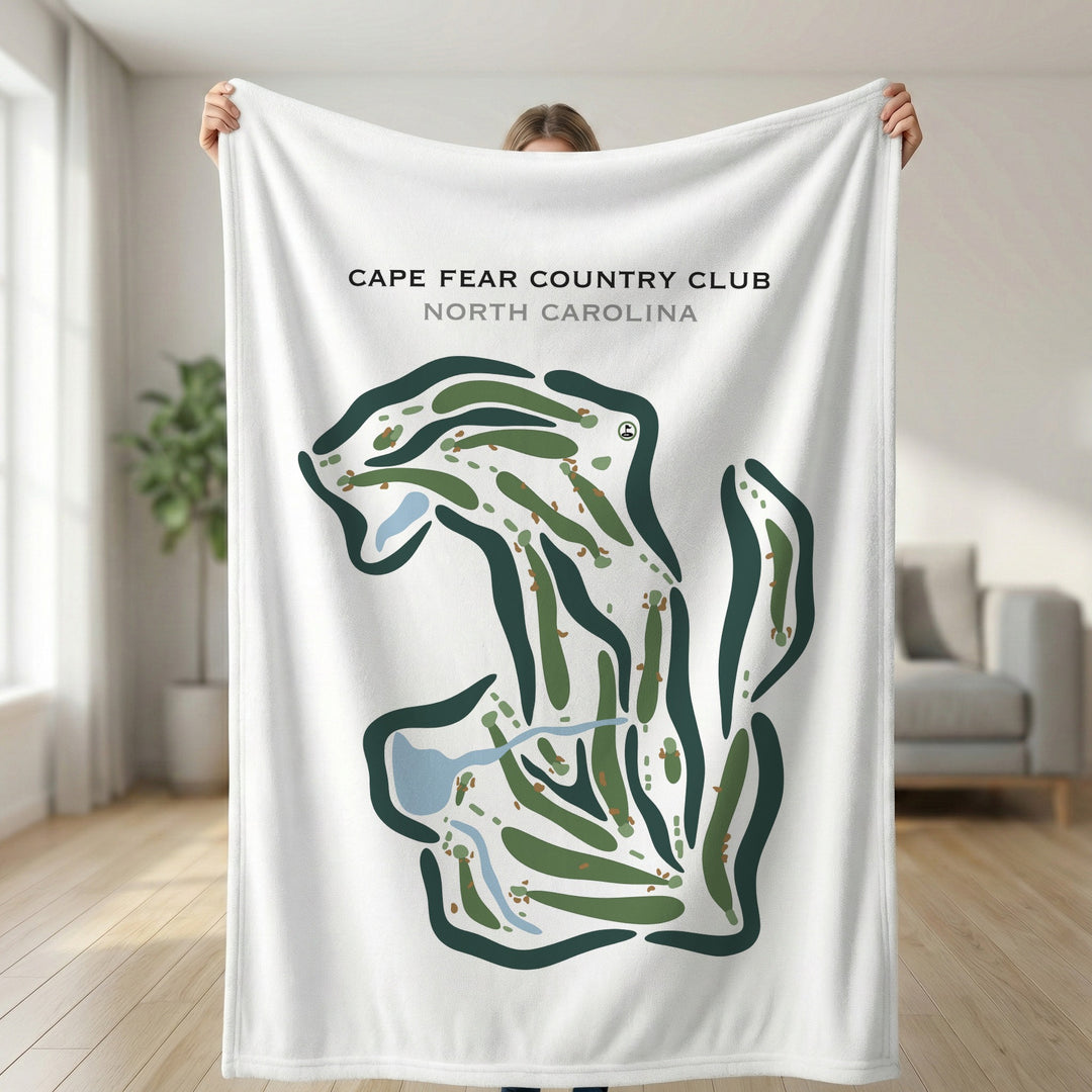 Cape Fear Country Club, North Carolina - Printed Golf Courses