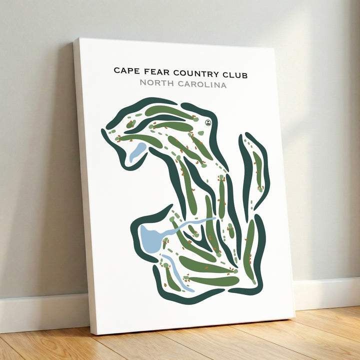 Cape Fear Country Club, North Carolina - Printed Golf Courses