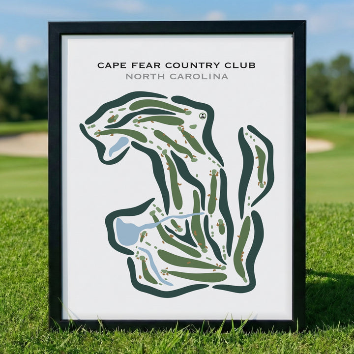 Cape Fear Country Club, North Carolina - Printed Golf Courses