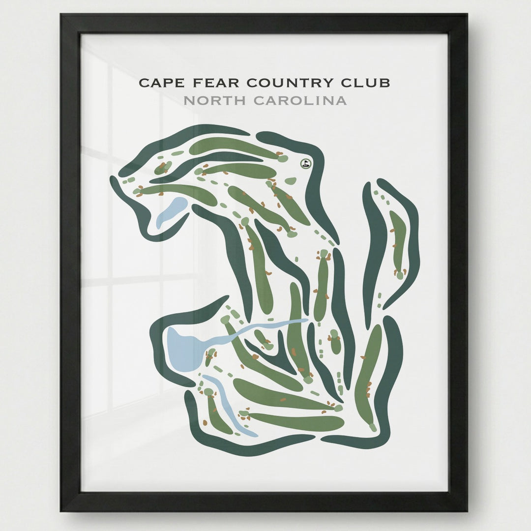 Cape Fear Country Club, North Carolina - Printed Golf Courses