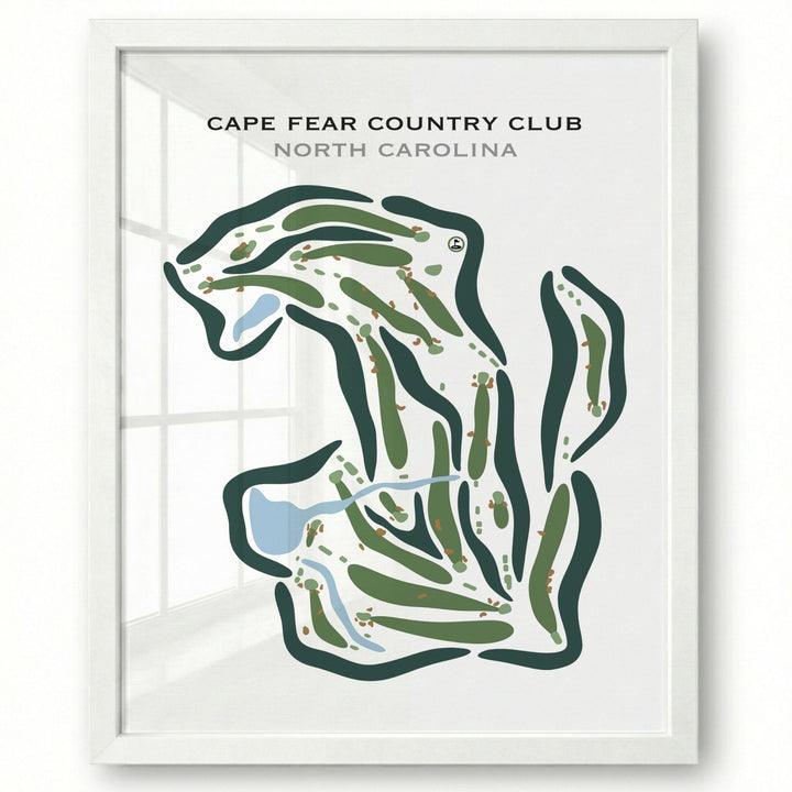 Cape Fear Country Club, North Carolina - Printed Golf Courses