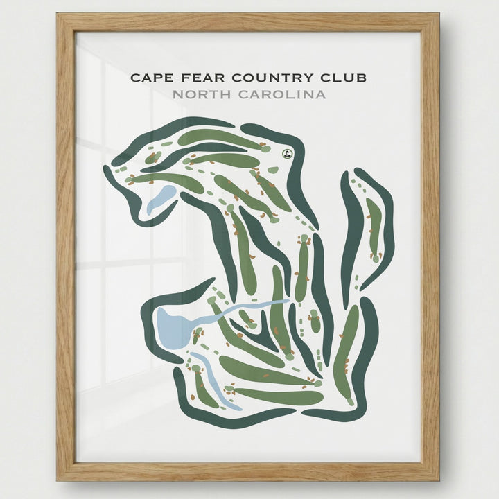 Cape Fear Country Club, North Carolina - Printed Golf Courses