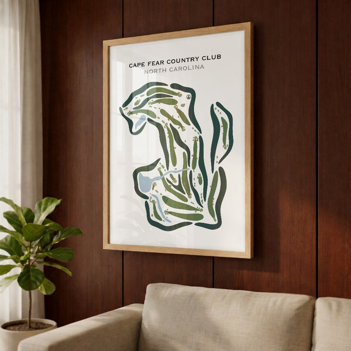 Cape Fear Country Club, North Carolina - Printed Golf Courses