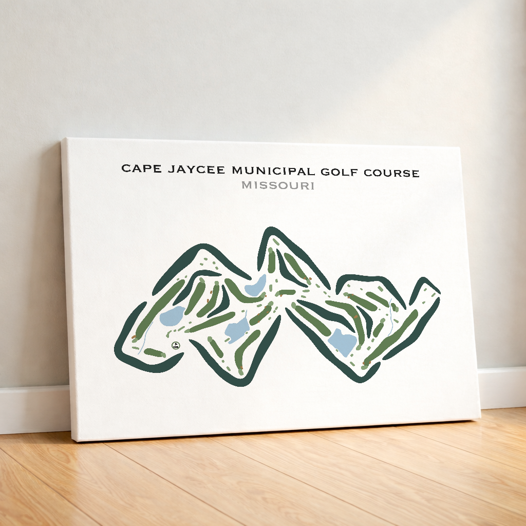 Cape Jaycee Municipal Golf Course, Missouri - Printed Golf Courses