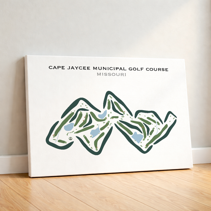Cape Jaycee Municipal Golf Course, Missouri - Printed Golf Courses