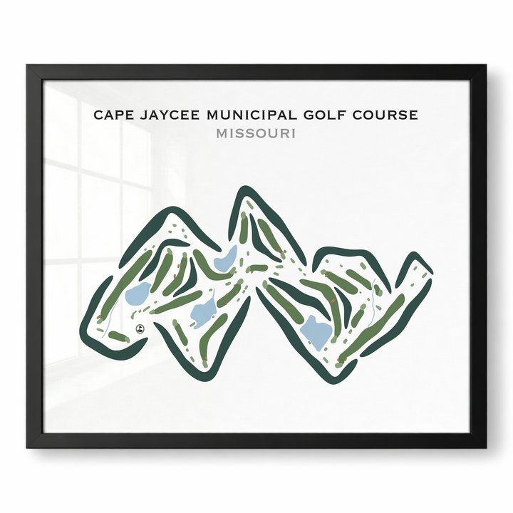 Cape Jaycee Municipal Golf Course, Missouri - Printed Golf Courses