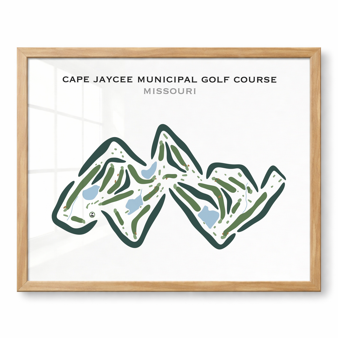 Cape Jaycee Municipal Golf Course, Missouri - Printed Golf Courses