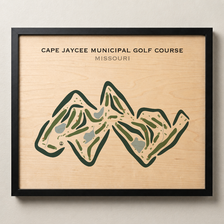 Cape Jaycee Municipal Golf Course, Missouri - Printed Golf Courses