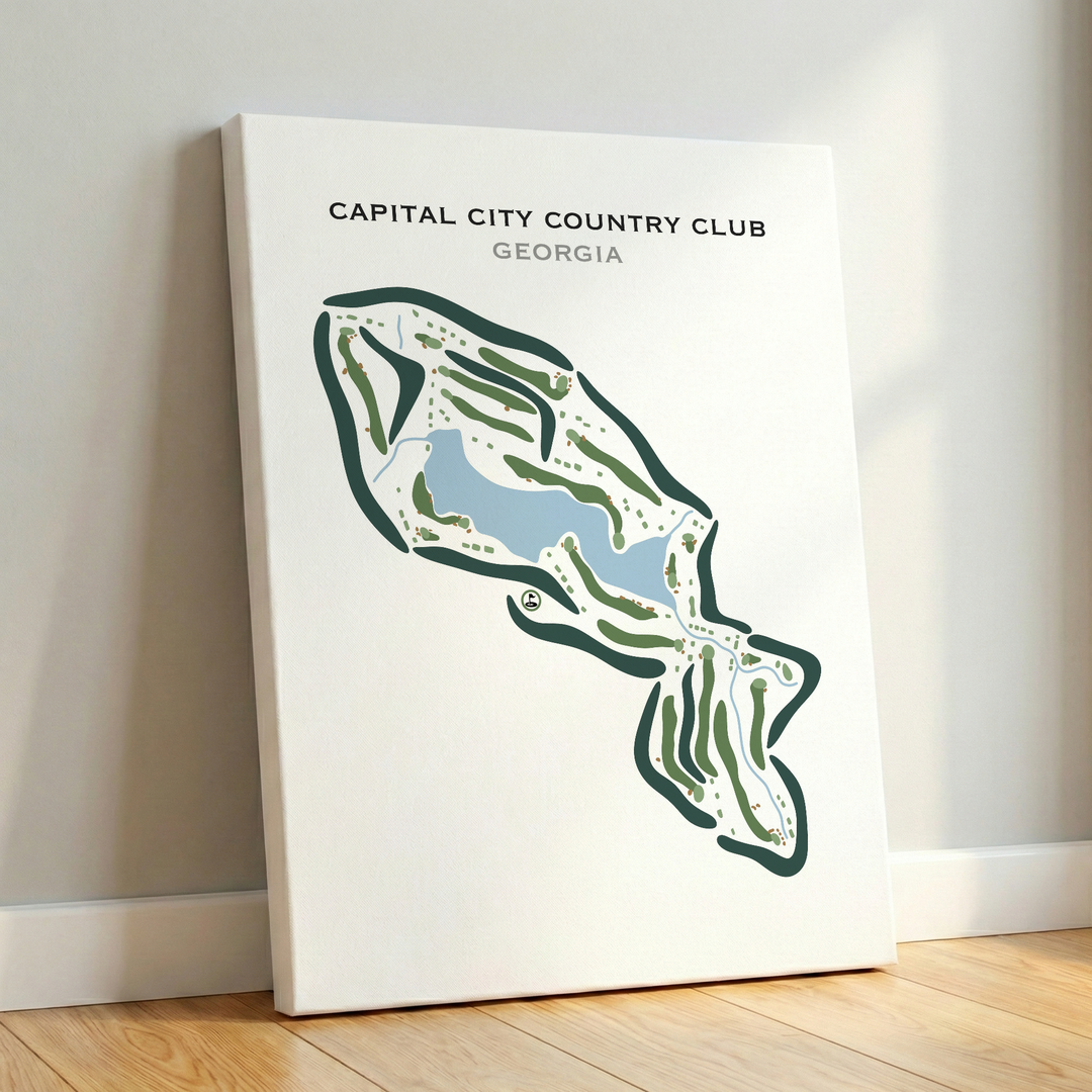 Capital City Country Club, Georgia - Printed Golf Courses