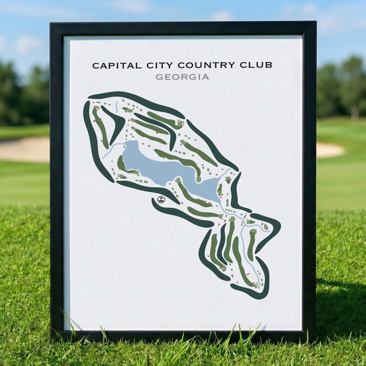 Capital City Country Club, Georgia - Printed Golf Courses