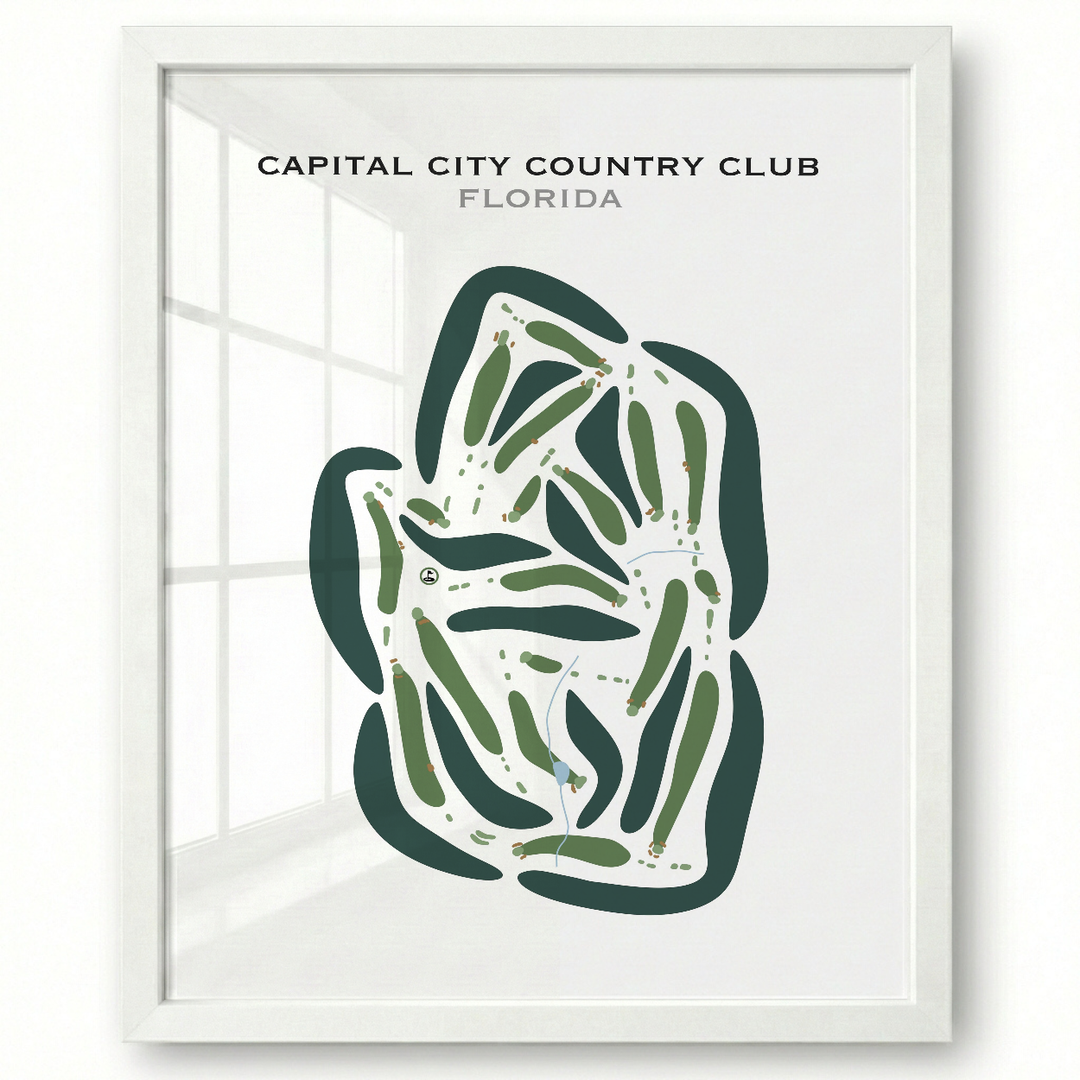 Capital City Country Club, Florida - Printed Golf Courses