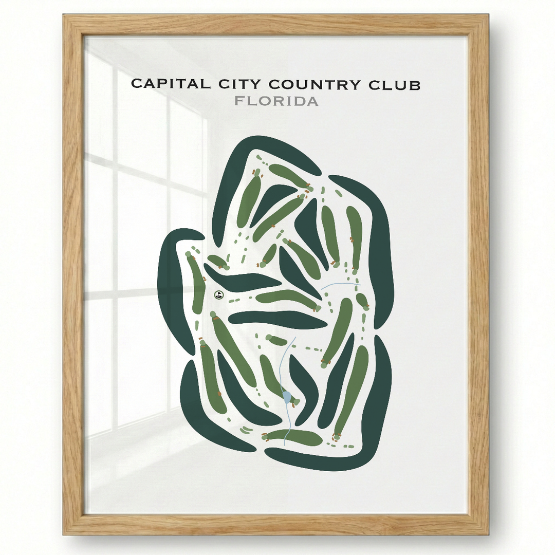 Capital City Country Club, Florida - Printed Golf Courses