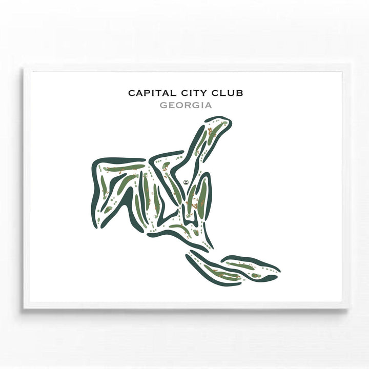 Capital City Golf Course, Georgia - Printed Golf Courses - Golf Course Prints