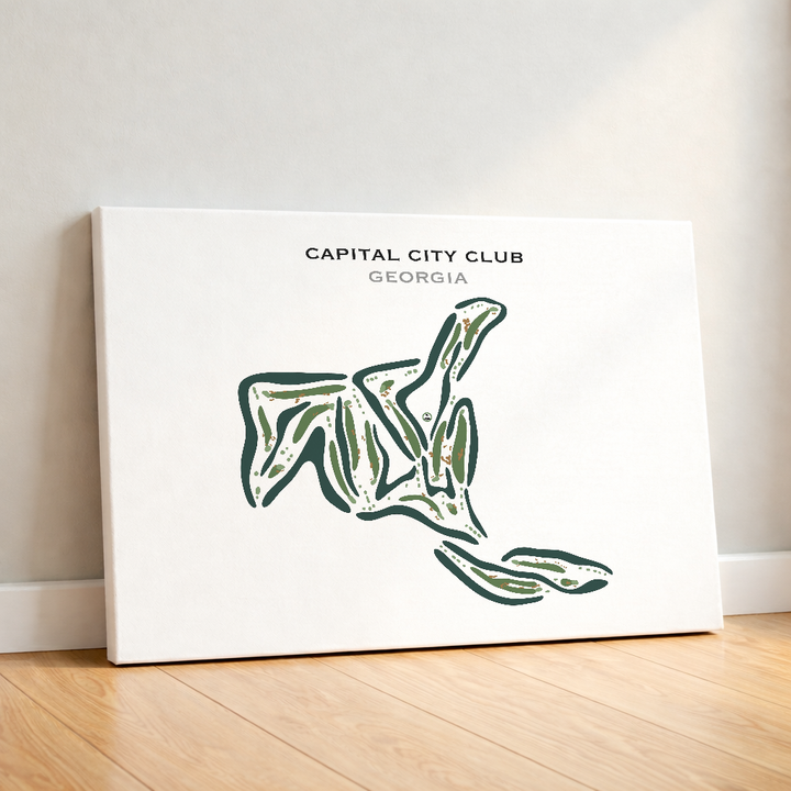 Capital City Club, Georgia - Printed Golf Courses