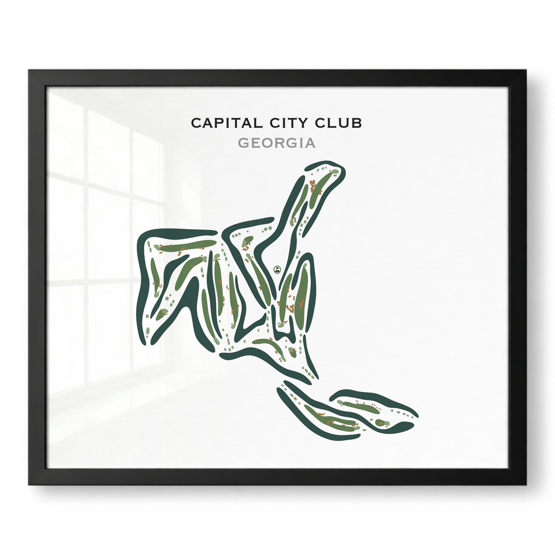 Capital City Club, Georgia - Printed Golf Courses