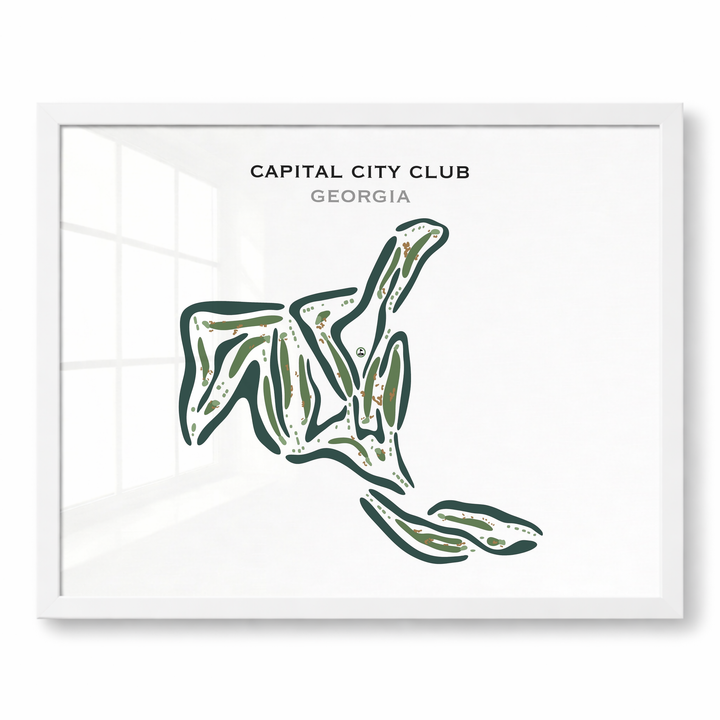 Capital City Club, Georgia - Printed Golf Courses