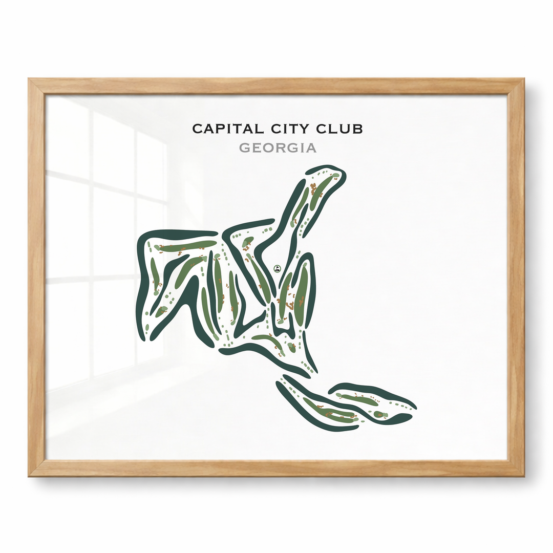 Capital City Club, Georgia - Printed Golf Courses