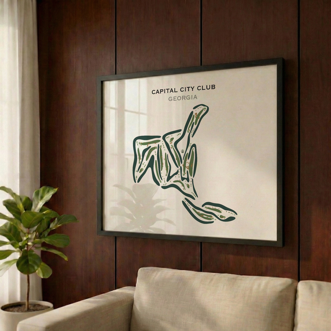 Capital City Club, Georgia - Printed Golf Courses