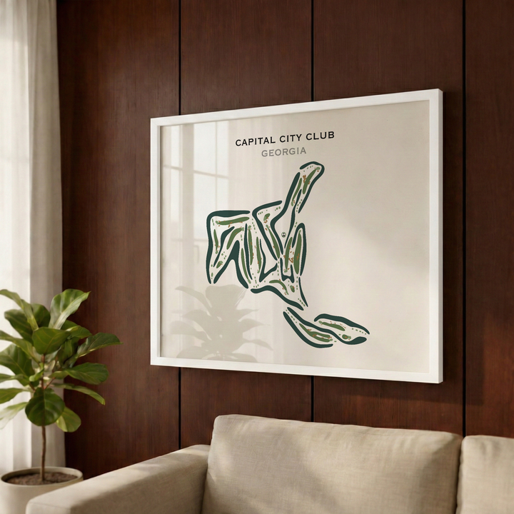 Capital City Club, Georgia - Printed Golf Courses