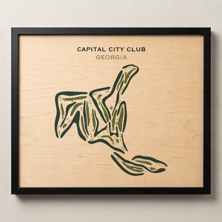 Capital City Club, Georgia - Printed Golf Courses