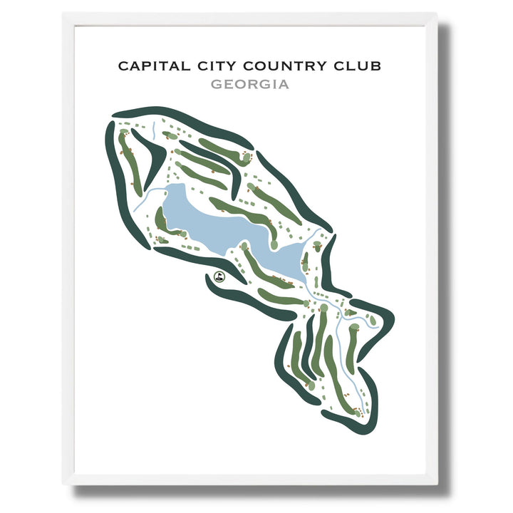 Capital City Country Club, Georgia - Printed Golf Courses