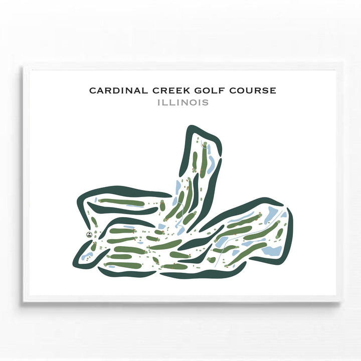 Cardinal Creek Golf Course - Beecher, Illinois - Printed Golf Courses