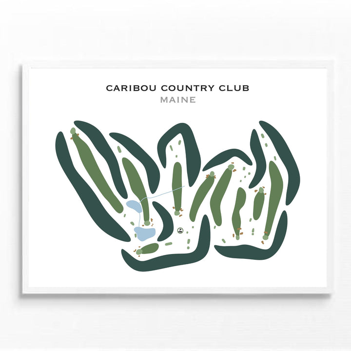 Caribou Country Club, Maine - Printed Golf Courses