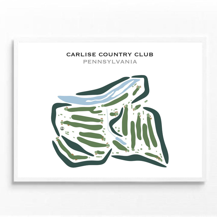 Carlisle Country Club, Pennsylvania - Printed Golf Courses