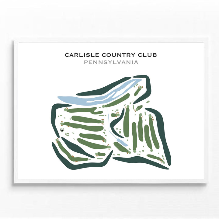 Carlisle Country Club, Pennsylvania - Printed Golf Courses