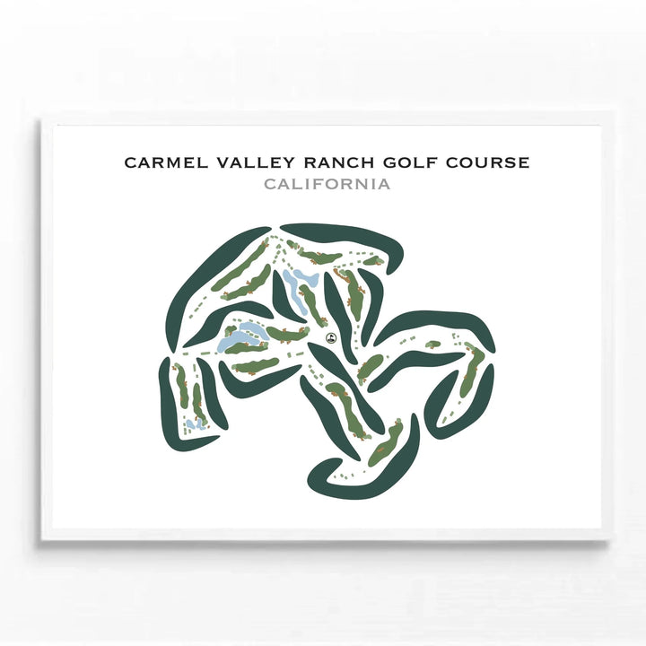 Carmel Valley Ranch Golf Course, California - Printed Golf Courses