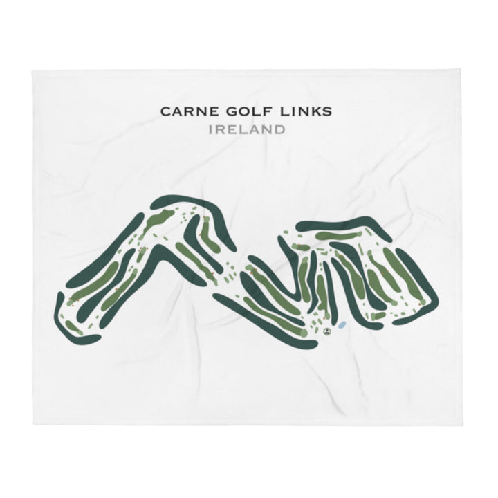 Carne Golf Links, Ireland - Printed Golf Course