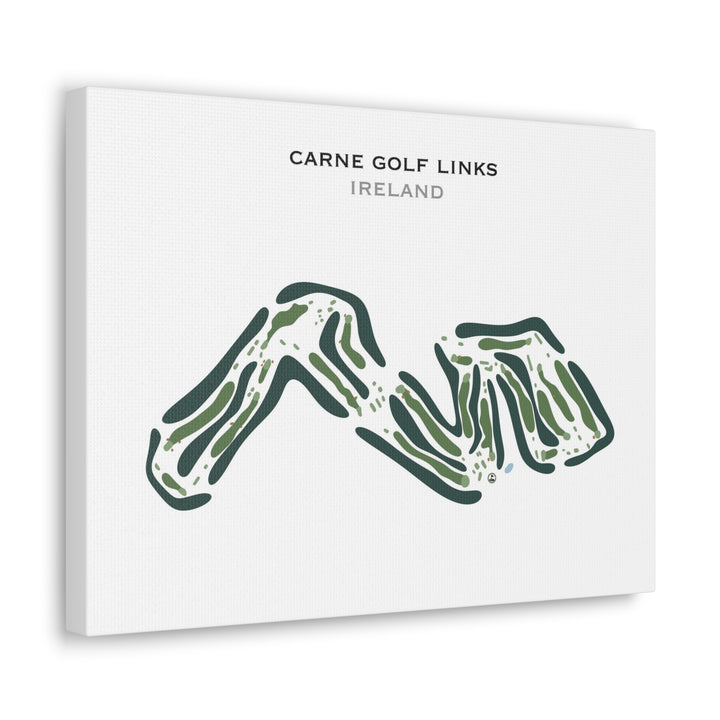 Carne Golf Links, Ireland - Printed Golf Course