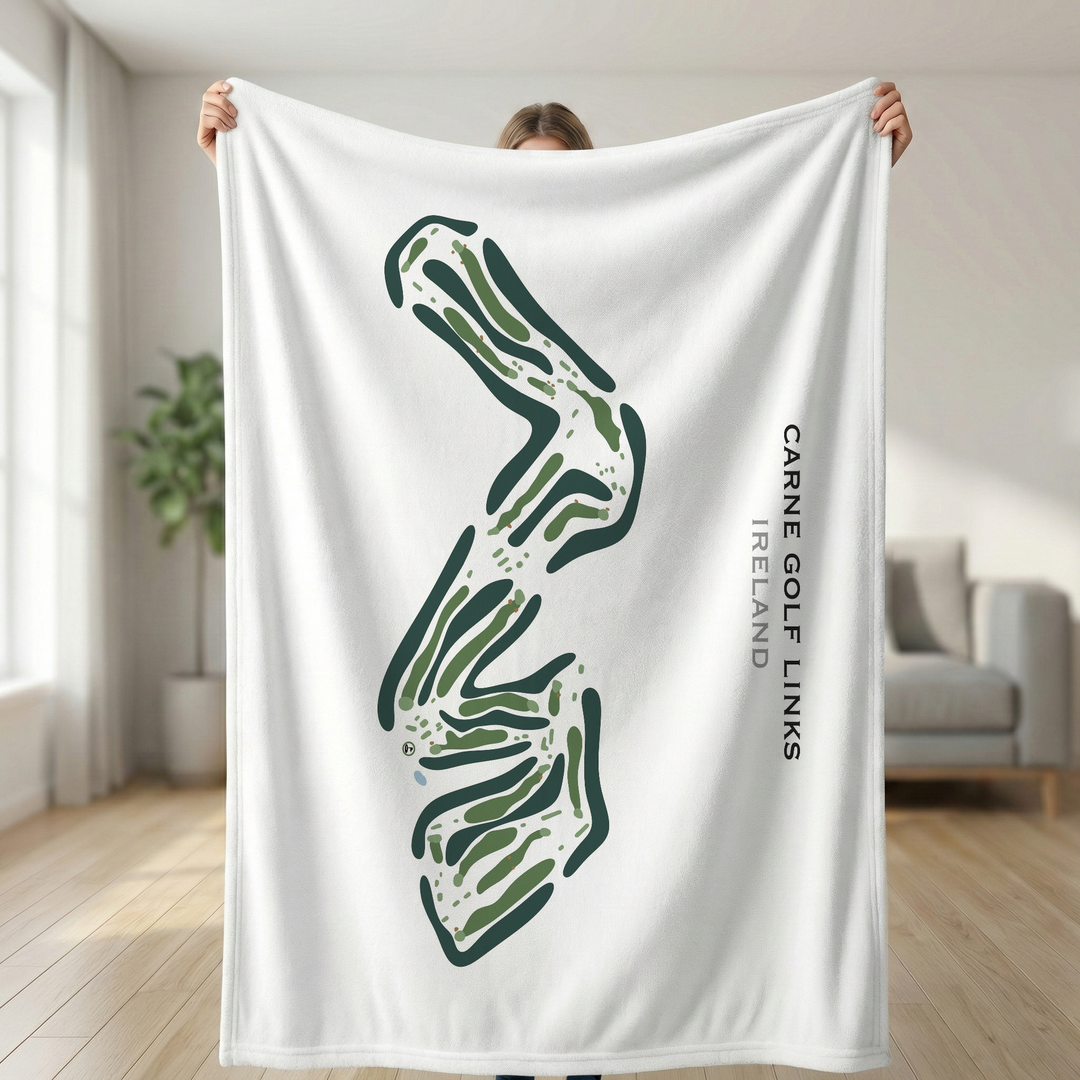 Carne Golf Links, Ireland - Printed Golf Course