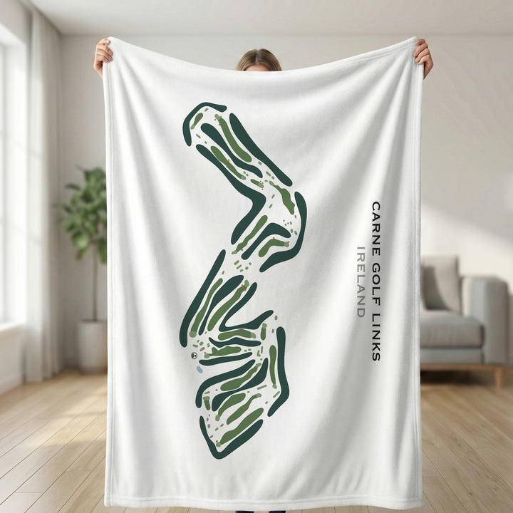 Carne Golf Links, Ireland - Printed Golf Course