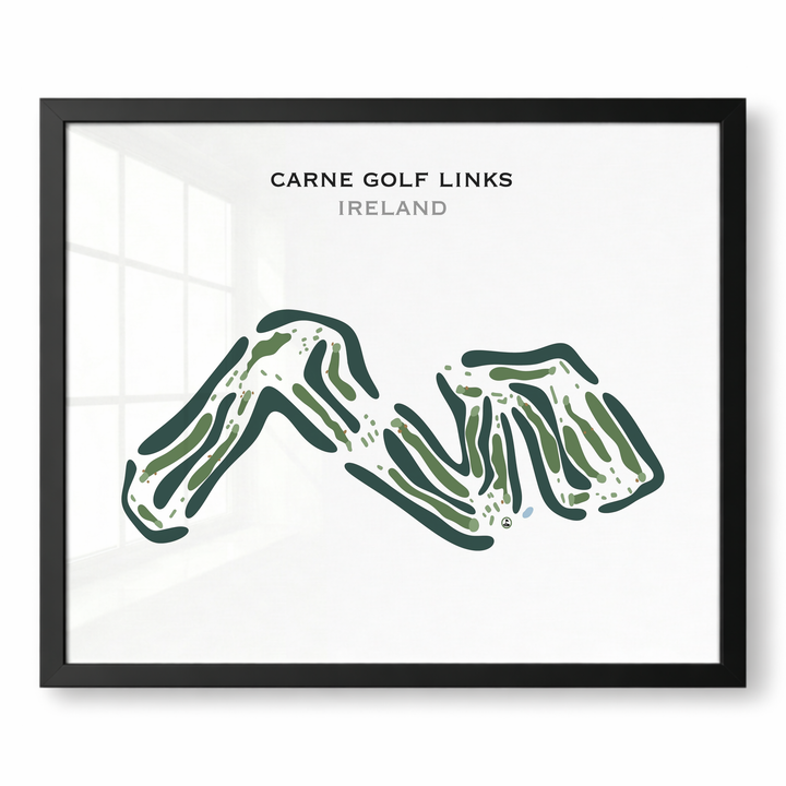 Carne Golf Links, Ireland - Printed Golf Course