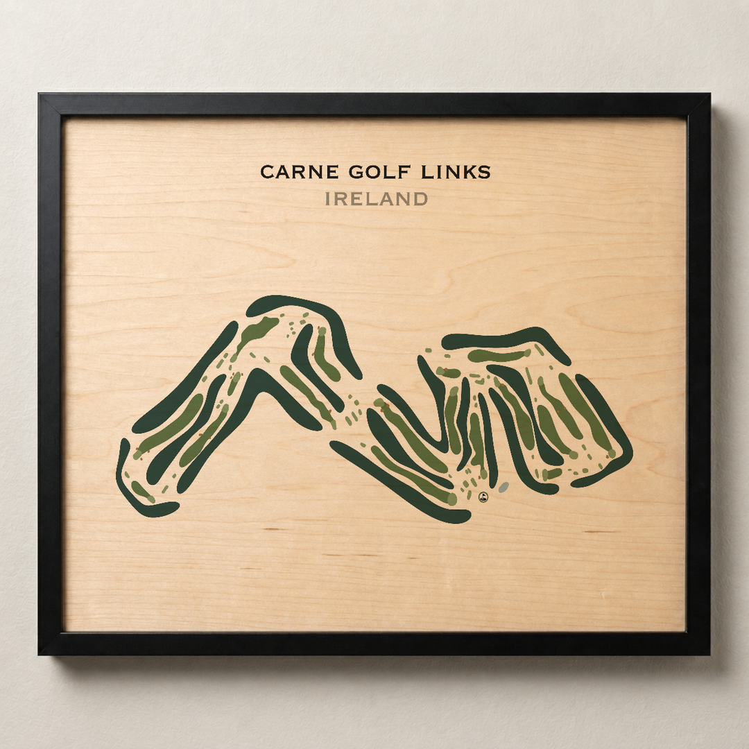 Carne Golf Links, Ireland - Printed Golf Course