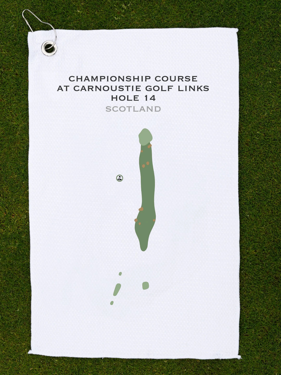 Championship Course at Carnoustie Golf Links Hole 14, Scotland - Printed Golf Courses