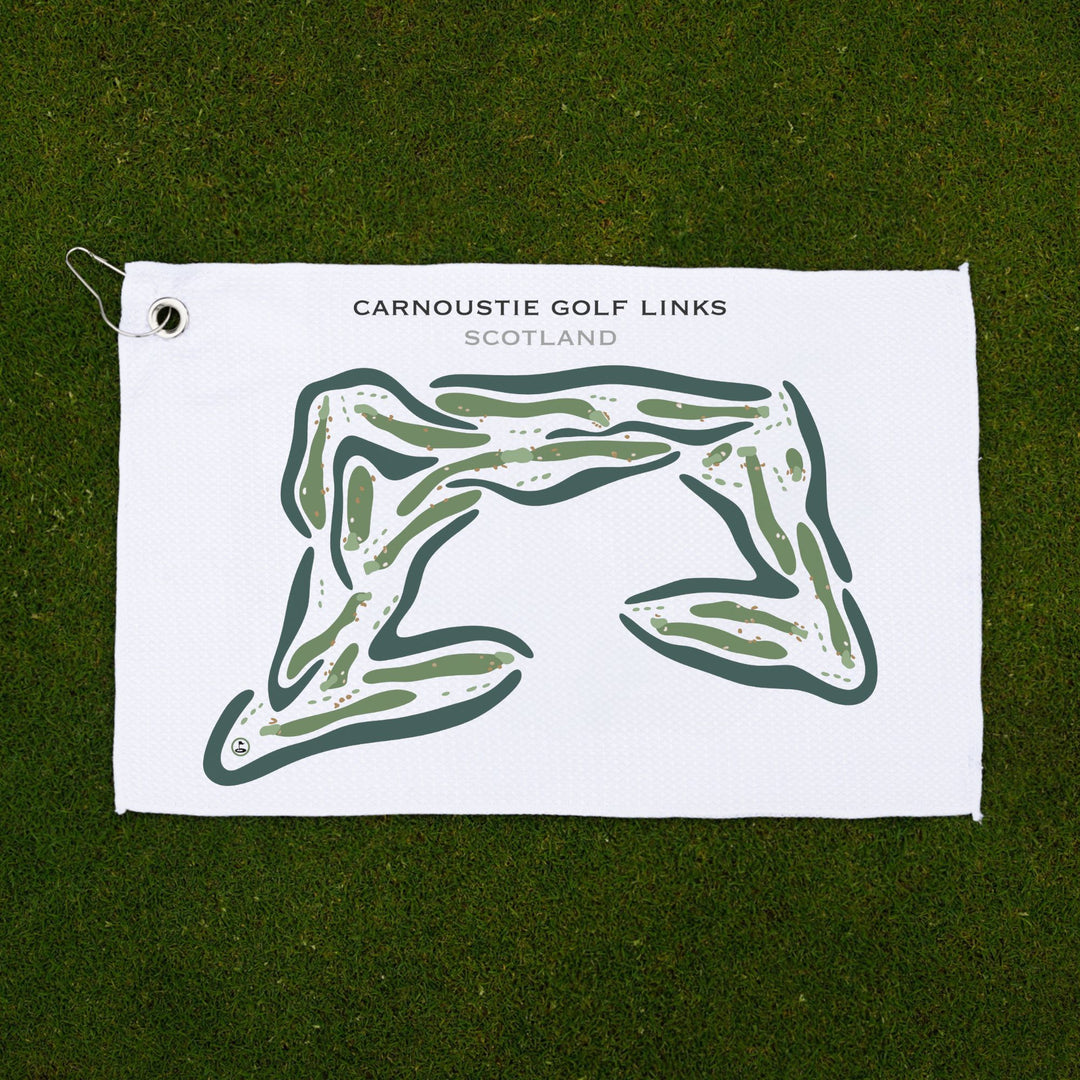 Carnoustie Golf Links, Scotland - Printed Golf Courses