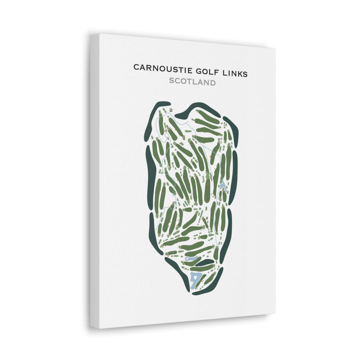 Carnoustie Golf Links, Scotland - Printed Golf Courses
