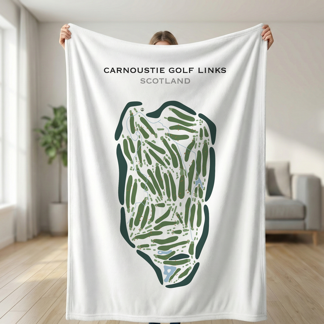 Carnoustie Golf Links, Scotland - Printed Golf Courses