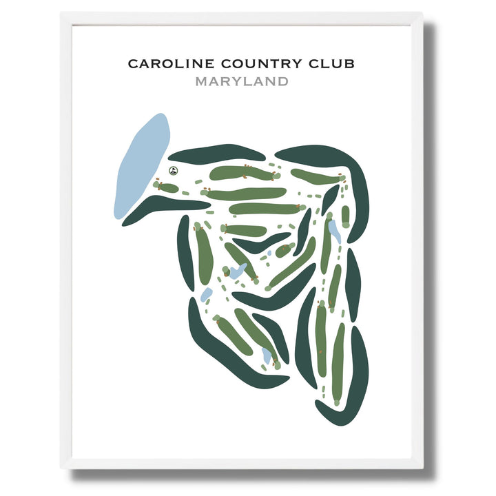 Caroline Country Club, Maryland - Printed Golf Courses