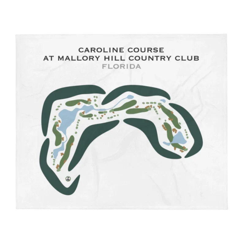 Caroline Course at Mallory Hill Country Club, Florida - Printed Golf Courses